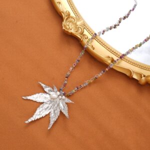 Natural leaf jewelry